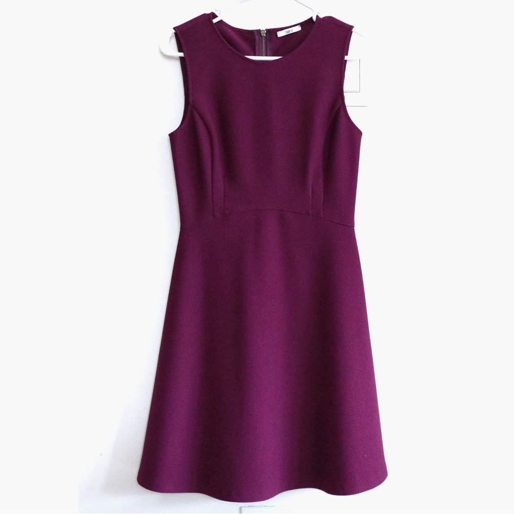 Bar III A-Line Plum Purple Sleeveless Dress Sz 6